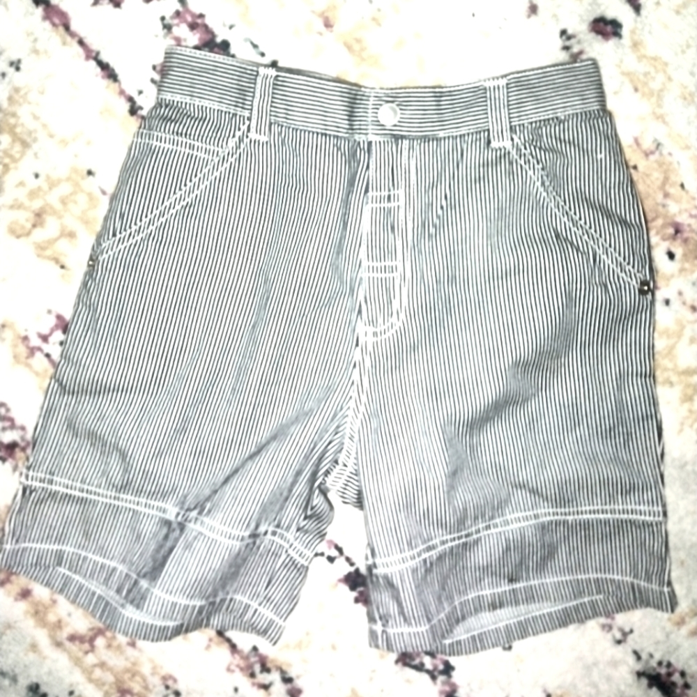 Vintage Gymboree NWOT railroad stripe shorts size 6 years boy